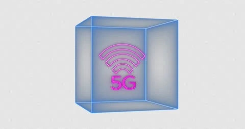 5G icon Box 02-alpha Stock Footage 233709280