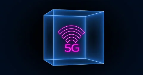 5G icon Box 02 Stock Footage 231239930