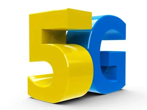 5G icon isometry Stock Illustration