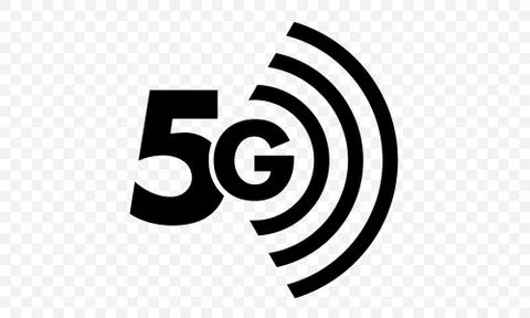 5G Icon vector eps 10 transparent for app Stock Illustration