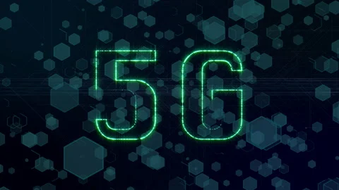5G Infographic Digital Cellular Mobile Information Intro Concept Stock Footage 144852526