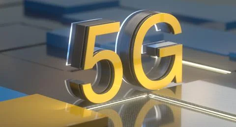 5G Innovative technologies, wireless mobile communication Stock Photos