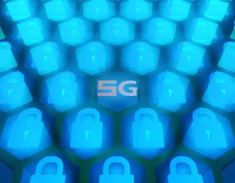 5G Internet, data security and protection 스톡 일러스트