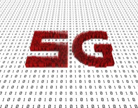 5G Internet, data transmission and storage Stock Illustration
