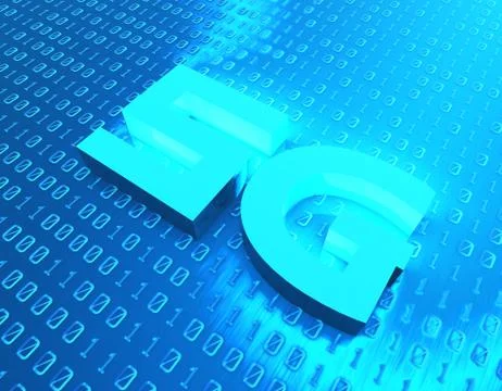 5G Internet, data transmission and storage Stock Illustration