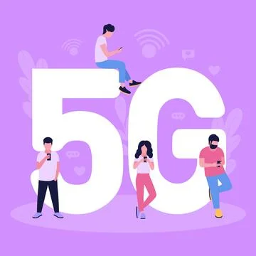 5G internet Stock Illustration