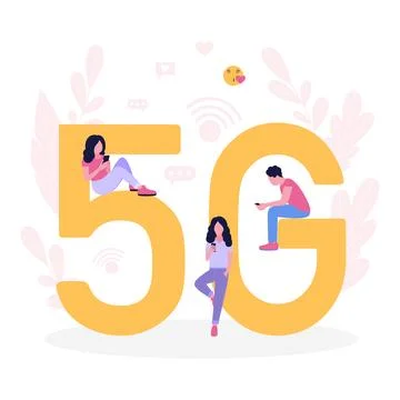 5G internet Stock Illustration