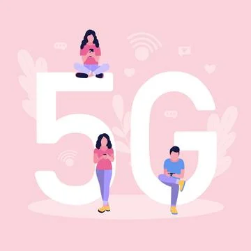 5G internet Stock Illustration