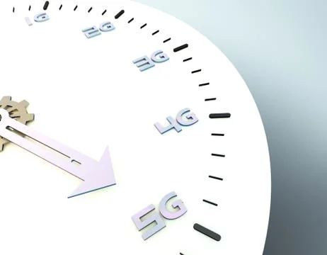 5G Internet, leading technology, development direction Illustrazione stock