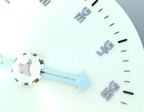 5G Internet, leading technology, development direction of India Illustrazione stock