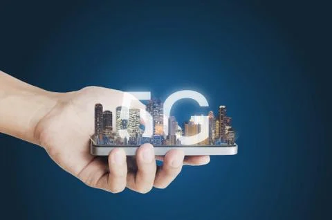 5G internet network technology Stock Photos