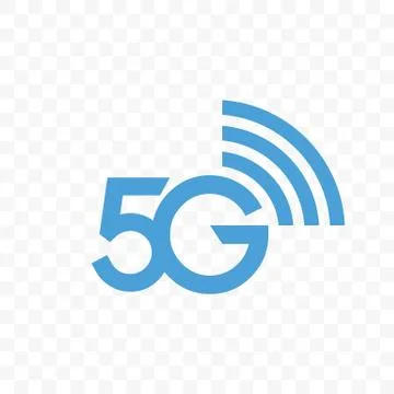 5G internet network vector logo icon Illustrazione stock