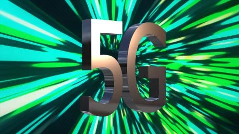 5G LTE connectivity data center, server, internet, speed, Digital Technology Stock Illustration