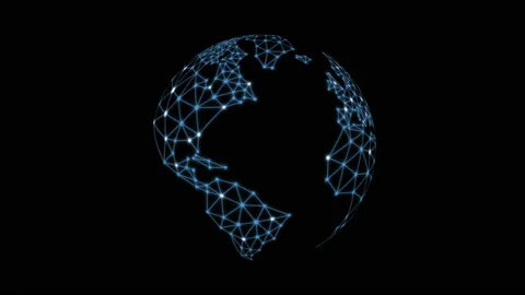 5g LTE mobile web, global WiFi connection telecommunication network Stock Footage 179510330