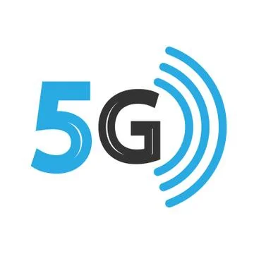 5G mobile internet logo Stock Illustration