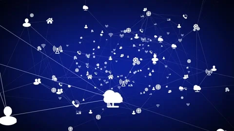 5g mobile Internet social network technology background 5 Stock Footage 120374710