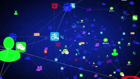 5g mobile Internet social network technology background 6 Stock-Footage 120374739