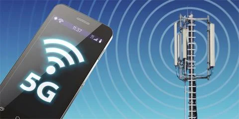 5G mobile network Stock Illustration