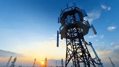 5G network communication service infrastructure Stock Footage 234247062