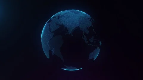 5G network, digital earth, AI technology, Fintech and advanced technology Stock Footage 118767964