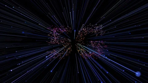5G Network Fast Connection Particle Stock Footage 121373812