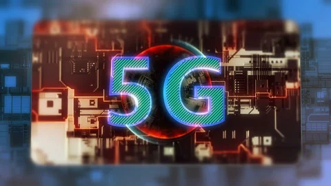 5G network fast wireless network system mobile background Stock Footage 124922776