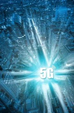 5G Network Internet Mobile Stock Photos
