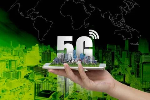 5G Network Internet Mobile Stock Photos