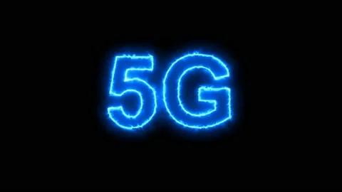 5G Network Internet Mobile Wireless communication concept with glow. Video stock 143228675