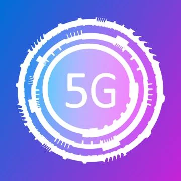 5G Network New Wireless mobile Internet Wi-Fi Connection banner Stock Illustration
