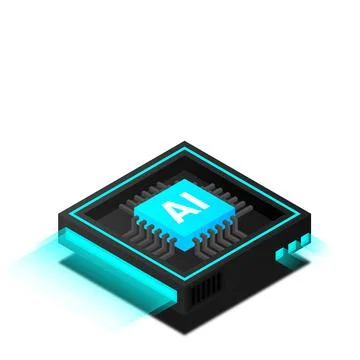 5G network processor illustration. Mobile wireless internet of next generatio Stock Illustration