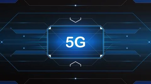 5G network technology background concept. Stock Illustration