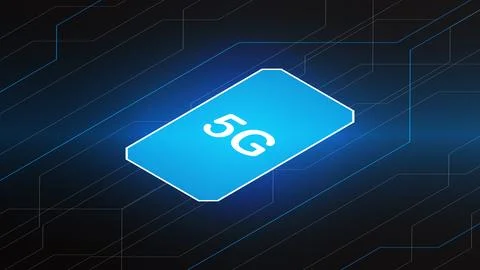 5G network technology background concept. Stock Illustration