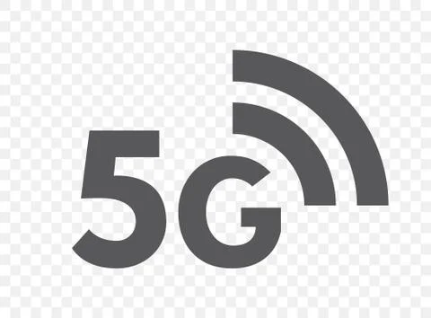 5G network technology icon. Fifth generation wireless internet symbol Stock Illustration