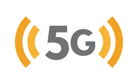5G network technology icon. Fifth generation wireless symbol. Communication Stock Illustration