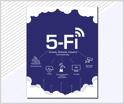 5G Network Vector 5G Hight speed network technology concept イラスト素材