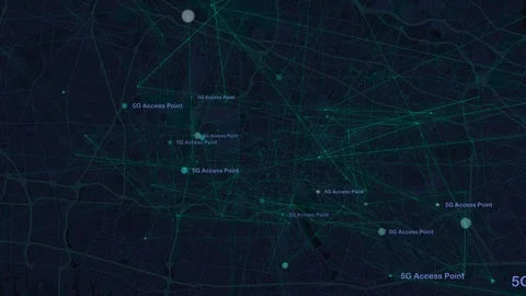 5G Network of Wireless Connection Technology 库存影片 124087746