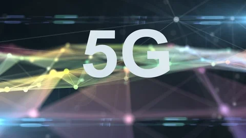 5G network wireless high speed cellular mobile internet communications render Stock Footage 101857523
