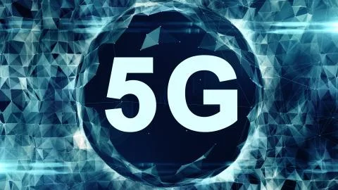 5G network wireless high speed cellular mobile internet communications render イラスト素材