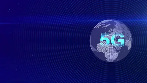 5G network wireless internet Wi-fi connection and internet of things with mo Stock Footage 336062483