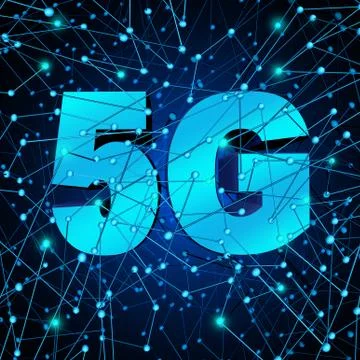 5G Network Wireless System Stock Illustration