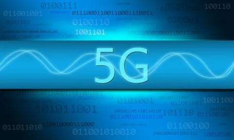 5G network wireless systems Illustrazione stock