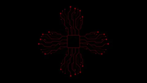 5G networking system animated tech line Stock Footage 259467018