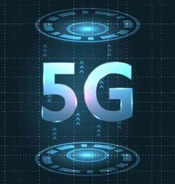 5G New Wireless Internet Wi-fi Connection. Global Network High Speed Innovation Stock Illustration