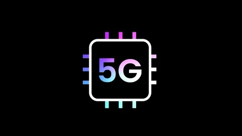 5G Processor Chip Stock Footage 334343152