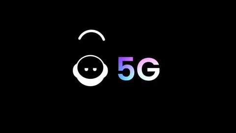 5G Smart Robot Stock Footage 334343142