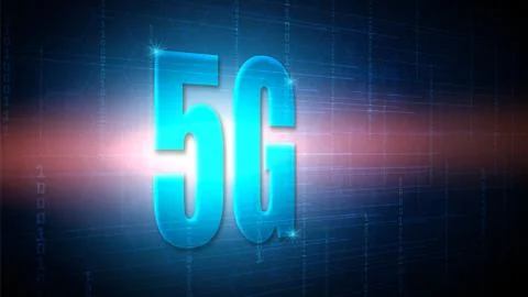 5G speed circuit technology background Stock Illustration