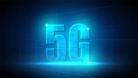 5G speed circuit technology background Stock Illustration
