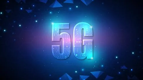 5G speed circuit technology background Stock Illustration