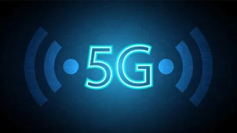 5G speed circuit technology background Stock Illustration